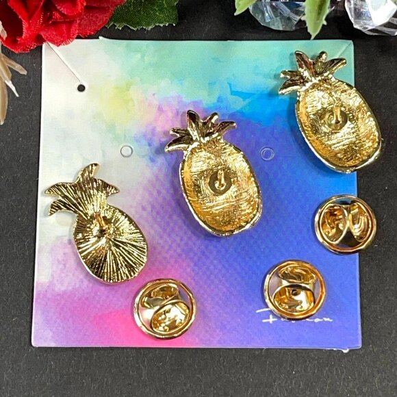 Pineapples Fruit Lapel Pin Fruit Food Brooch Badge Accessories Jewelry Gift Pin - Picture 3 of 6